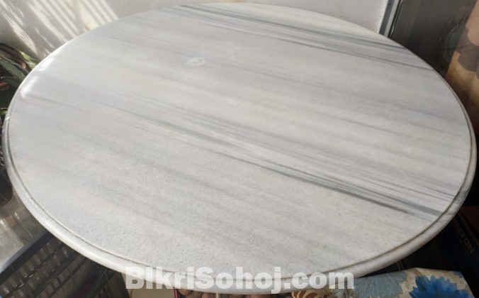 Italian Coral Stone রত্ন শ্বেত প্রবাল Pathorer dining table